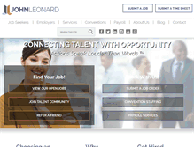Tablet Screenshot of johnleonard.com